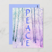 WINTER PEACE2 LIGHT POSTCARD POSTKARTE (Vorne/Hinten)