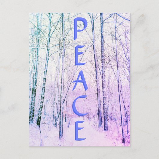 WINTER PEACE3 LIGHT POSTCARD POSTKARTE (Vorderseite)