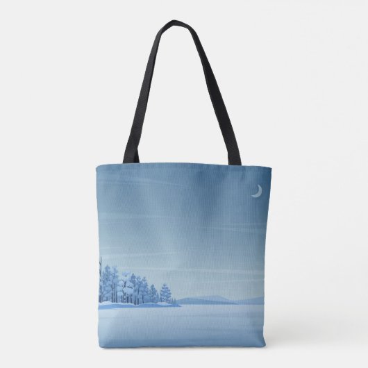 Winter Peace Shopping Errand Tote Bag Tasche (Rückseite)