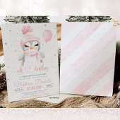 Winter Penguin Baby Dusche Einladung Mädchen