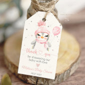 Winter Penguin Babydusche Geschenkanhänger