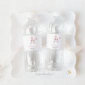 Winter Penguin Babydusche Wasserflaschenetikett