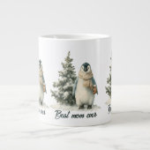Winter Penguin “Best Mom Ever” Design Jumbo-Tasse (Vorderseite)