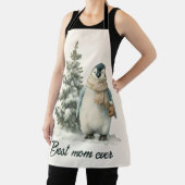 Winter Penguin “Best Mom Ever” Design Schürze (InSitu)