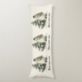 Winter Penguin “Best Mom Ever” Design Seitenschläferkissen (Vorderseite Vertikal)