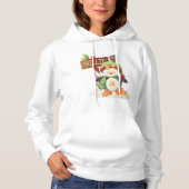 Winter Penguin & Bird Chillin Weihnachtsfeiertag Hoodie (Vorderseite)