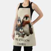 Winter Penguin Family Personalized Design Schürze (InSitu)