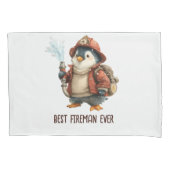 Winter Penguin Firefighter Ping Pong Paddle Kissenbezug (Vorderseite)