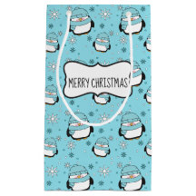 Winter Penguin Geschenktasche (klein)