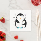 Winter Penguin Napkins Serviette (Beispiel)