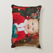 Winter Penguin with Snowman Design Dekokissen (Rückseite(Vertikal))