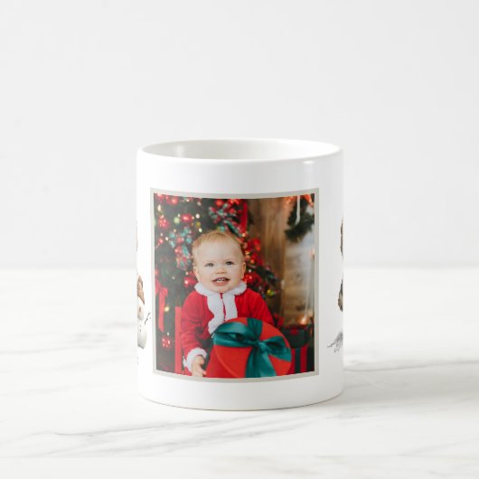 Winter Penguin with Snowman Design Kaffeetasse (Mittel)