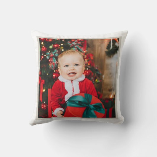 Winter Penguin with Snowman Design Kissen (Rückseite)