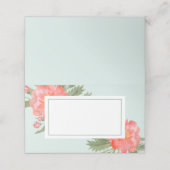 Winter Peony Platzkarte (Außenseite Aufgefaltet)