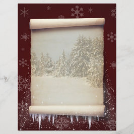 Winter-Pergament-Illustration