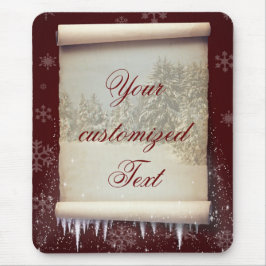 Winter-Pergament-Illustration Mousepad