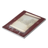 Winter-Pergament-Illustration Notizblock (Rotiert)