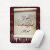 Winter-Pergamentillustration Mousepad (Mit Mouse)