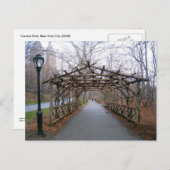 Winter Pergola Central Park New York City NYC Card Postkarte (Vorne/Hinten)