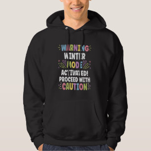 WINTER Personalisierter Name Lustiger Süßer Benutz Hoodie