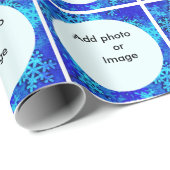 Winter personifizieren Foto Geschenkpapier (Rolleneckpunkt)