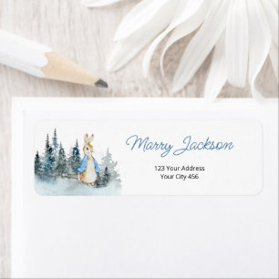 Winter Peter Rabbit Address Labels