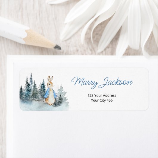 Winter Peter Rabbit Address Labels (Insitu)