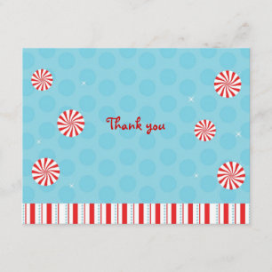 Winter-Pfefferminz-Ebene danken Ihnen Einladung