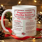 Winter-Pfefferminz-Mocha-Rezept Kaffeetasse