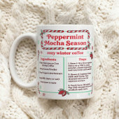 Winter-Pfefferminz-Mocha-Rezept Kaffeetasse