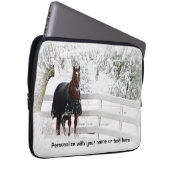 Winter-Pferd Laptopschutzhülle (Vorne Rechts)