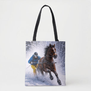 Winter-Pferd-Tragetaschen Einkaufstaschen Tasche