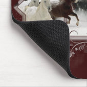 Winter-Pferde Mousepad (Ecke)