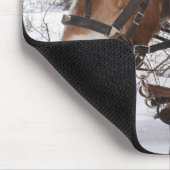 Winter-Pferde Mousepad (Ecke)