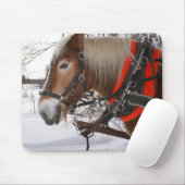 Winter-Pferde Mousepad (Mit Mouse)