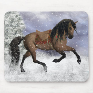 Winter-Pferdemausunterlage, Mäusematte - Mousepad