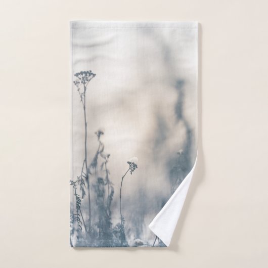 Winter Pflanze Naturerlebnis Foto Handtuch (Handtuch)