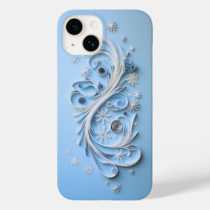 Winter Phone Case   Schneeflocken und Schleifen