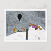 Winter Picture Landscape Paul Klee Postkarte (Vorderseite)