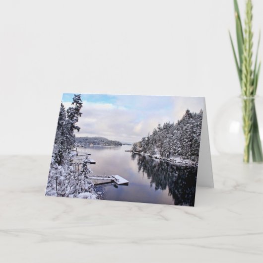 Winter Picture of Snow Karte (Vorderseite)