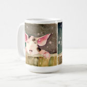 Winter Pig-Tasse Kaffeetasse (Vorderseite Links)