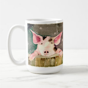 Winter Pig-Tasse Kaffeetasse