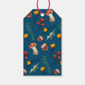 Winter Pilze & rustikale Folies Weihnachten Geschenkanhänger (Rückseite)