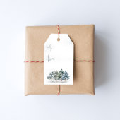 Winter Pine Bäume Weihnachten bis von Geschenkanhänger