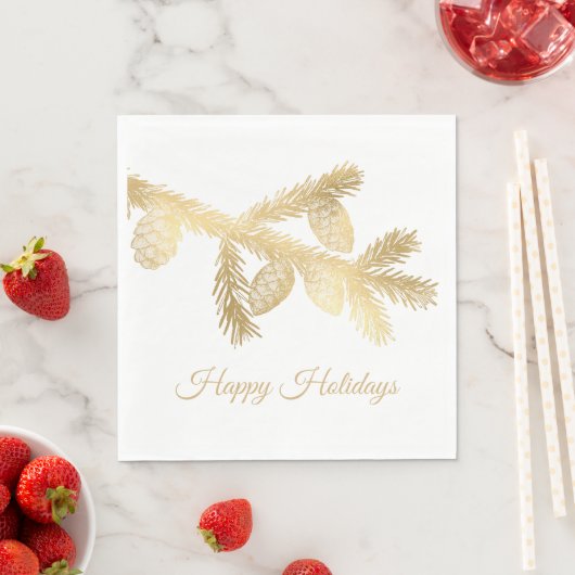 Winter Pine Christmas Serviette (Beispiel)