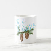 Winter Pine Cones Kaffeetasse