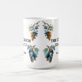 Winter Pine Cons Familiennamendesign Kaffeetasse (Mittel)
