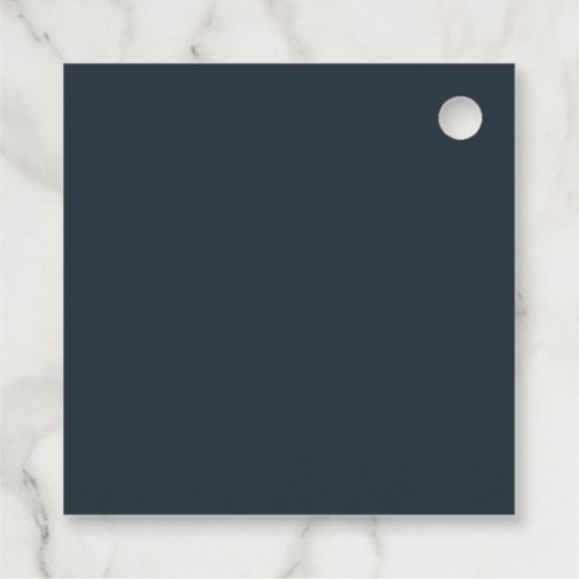 Winter Pine Forest Snow Wasserfarbe Brautparty Geschenkanhänger (Rückseite)