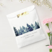 Winter Pine Forest Snow Wasserfarbe Brautparty Geschenktütchen (Versiegelt)