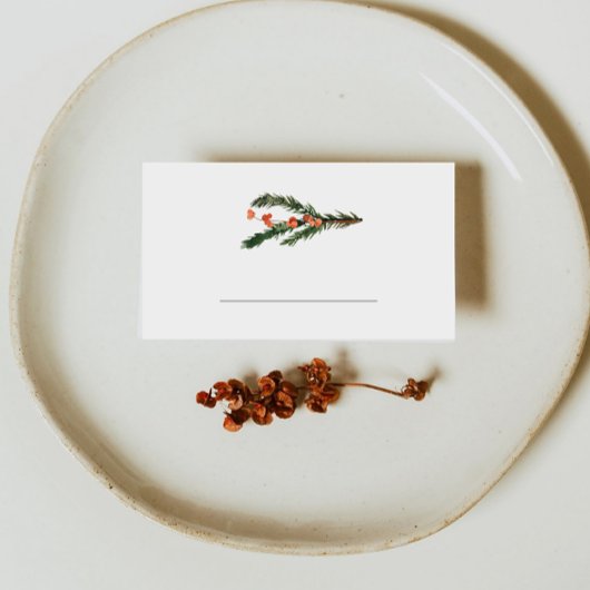 Winter Pine Füllen Platzkarte